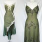 Sexy Navy Blue Mermaid Lace Prom Dress Party Dress SH1237