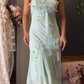 Baby Blue A Line Straps Exquisite Beaded Chiffon Prom Dress Graduation Prom Dress SH5488