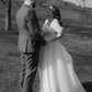Flowy White Organza A Line Off the Shoulder Wedding Dress SH6028