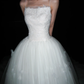 Backless Unique Ball Gown Straps White Lace Applique Tulle Long Wedding Dress SH6618