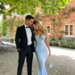 Simple Light Blue Long Prom Dresses  SH868