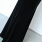 Vintage Classic Black Mermaid Straps Velvet Open Back Prom Dress Evening Dress SH5130
