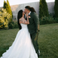 Sweety Ball Gown Spaghetti Straps White Lace Appliques Tulle Long Wedding Dress SH7147