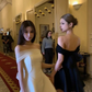 Elegant A Line Off the Shoulder White Satin Tulle Short Prom Dress Homecoming Dress SH8809