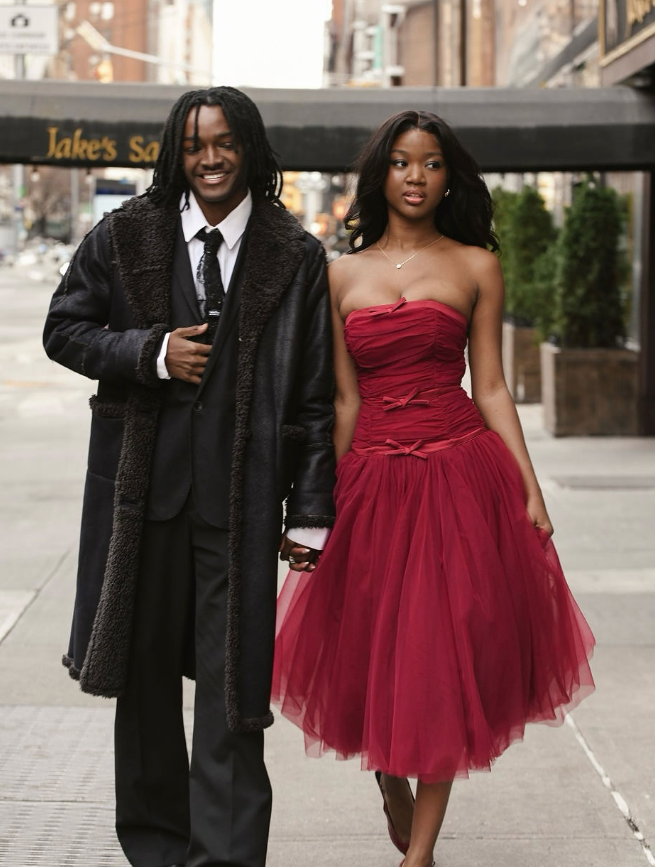 Burgundy A Line Strapless Bow Tulle Long Prom Dress Wedding Guest Dress SH4805