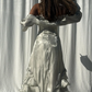 Elegant Straps Pleated Ruffles Long Prom Dress Evening Gown SH1244