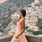 Light Pink A Line Straps Lace Cocktail Dress Homecoming Dress SH6154
