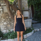 Cute A Line Halter White Satin Short Homecoming Dress Birthday Dress SH2250