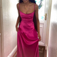 Spaghetti Strapless A-Line Popular Long Evening Dress Formal Prom Dress SH1486