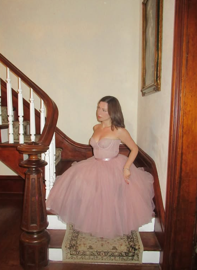 Simple Pink A Line Sweetheart Neck Corset Tulle Prom Dress Birthday Dress SH4868