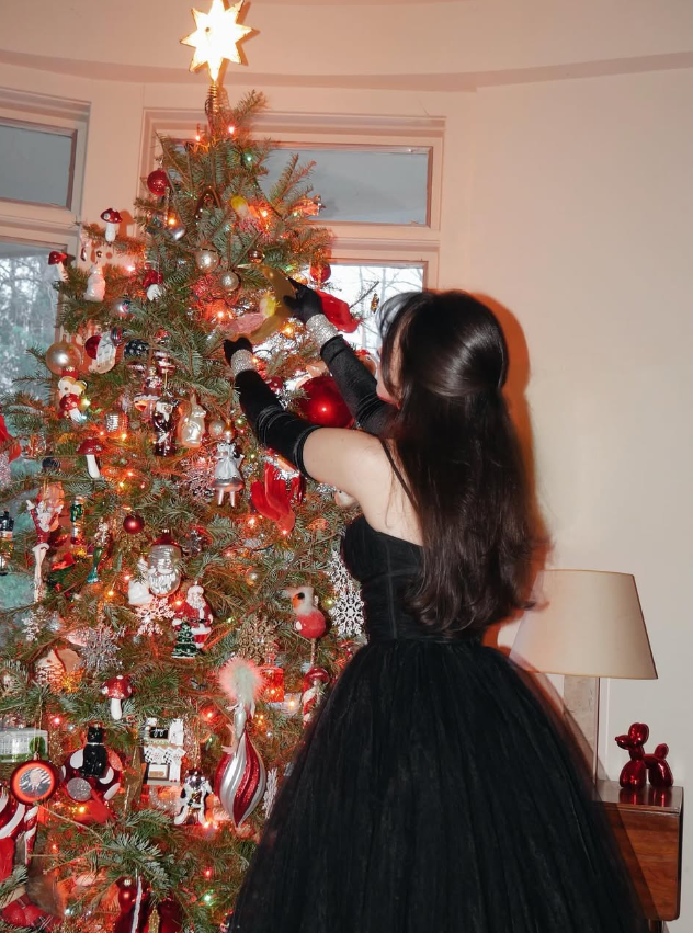 Cute Ball Gown Spaghetti Strap Black Tulle Long Prom Dress Party Dress SH5318