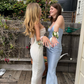 2026 New Simple Sheath Sweetheart Neck Lace Satin Long Prom Dress Evening Dress SH1143