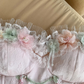 Sweety A Line Strapless Floral Tulle Short Prom Dress Homecoming Dress SH5838