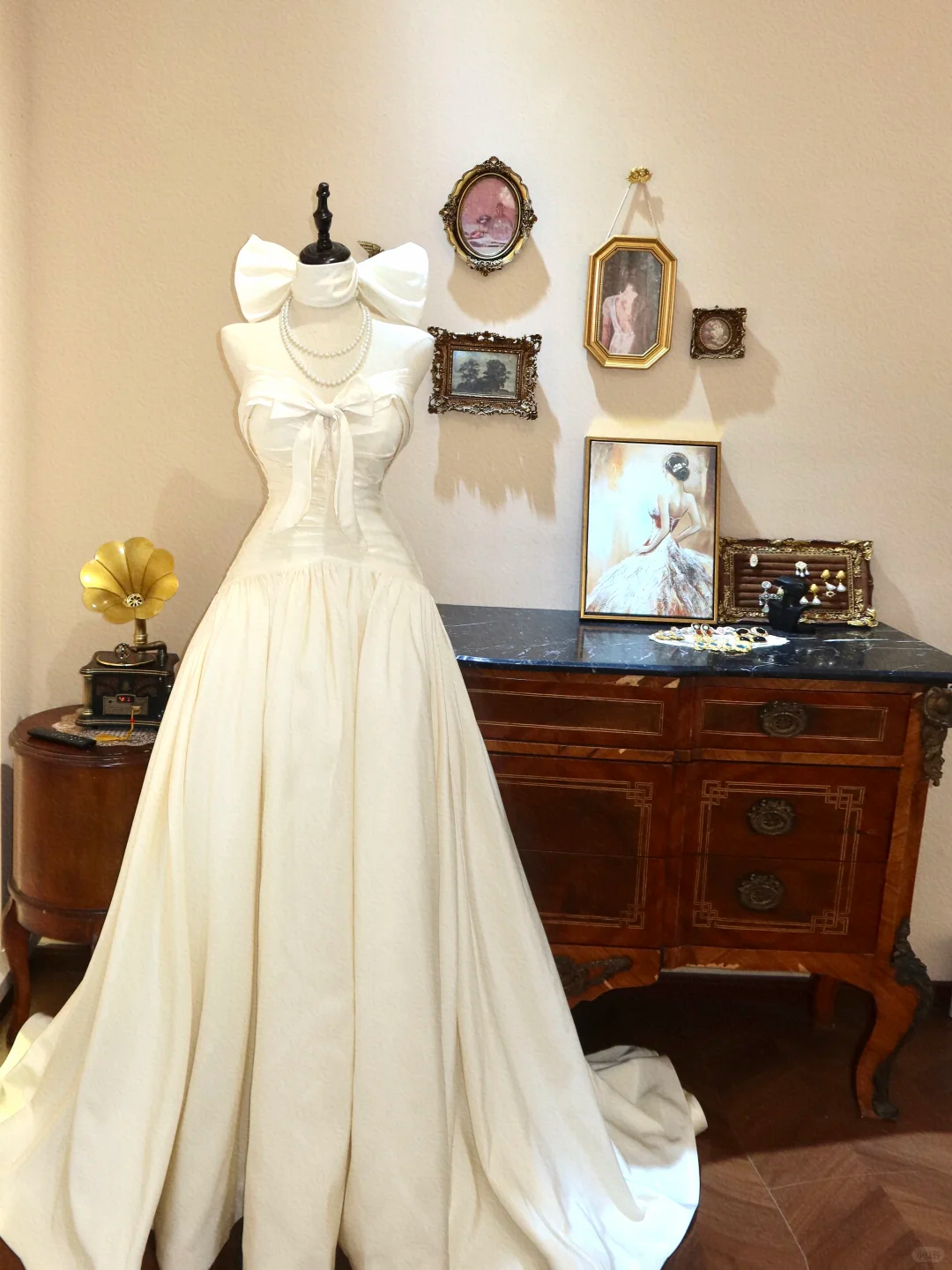 Cute A Line Sweetheart Neck Ivory Satin Long Prom Dress Wedding Dress SH7397
