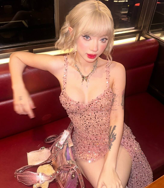 Sexy A Line Straps Pink Sequin Short Homecoming Dress SH4789