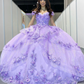Light Blue Sparkly Off The Shoulder Appliques Prom Dress Quinceañera Dress Sweet 16 Prom Dress Ball Gown SH1136