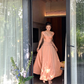 Simple A Line Spaghetti Strap Satin Long Prom Dress Evening Dress Formal Gown SH4045
