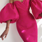Unique Puff Sleeves Sweetheart Prom Dress,Elegant Evening Dress SH595