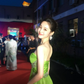 Stunning Green A Line Sweetheart Neck Rhinestone Chiffon Prom Dress Evening Dress SH4276