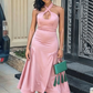 Simple Green Prom Dress Wedding Guest Dresses SH504