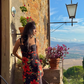 Vintage Mermaid Straps Red Print Floral Chiffon Homecoming Dress Outfits SH4371