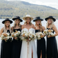 Black Elastic Satin Spaghetti Strap Side Slit Long Bridesmaid Dresses SH5588