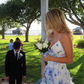 Classic Blue Floral Prom Dresses Long Evening Gown  SH962