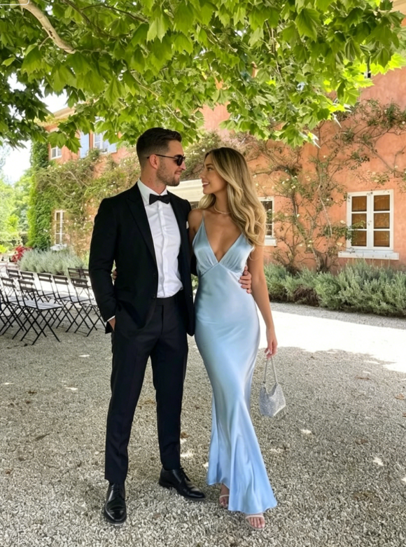 Simple Light Blue Long Prom Dresses  SH868
