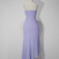 Vintage A Line Spaghetti Strap Beaded Lilac Chiffon Evening Dress Party Dress SH3164