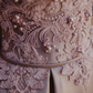 Pink A Line Sweetheart Neck Appliques Pearl Satin Party Dress Homecoming Dress SH2871