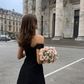 Sexy Black A Line Off the Shoulder Satin Short Prom Dress Homecoming Dress Outfits SH7215