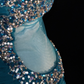 Vintage Blue A Line One Shoulder Beaded Chiffon Prom Dress Graduation Prom Dress SH5433