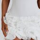 Sexy White A Line Spaghetti Strap Tulle Chiffon Short Prom Dress Homecoming Dress SH7216