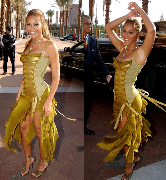 Stunning Sheath Spaghetti Strap Green Chiffon Satin Prom Dress Evening Dress SH2262