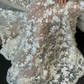 Stunning Mermaid Spaghetti Strap Floral Tulle Long Sweep Wedding Dress Prom Dress SH4718
