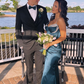 Ink-blue Sweetheart Beaded Mermaid Slit Long Evening Dress Prom Dress SH980