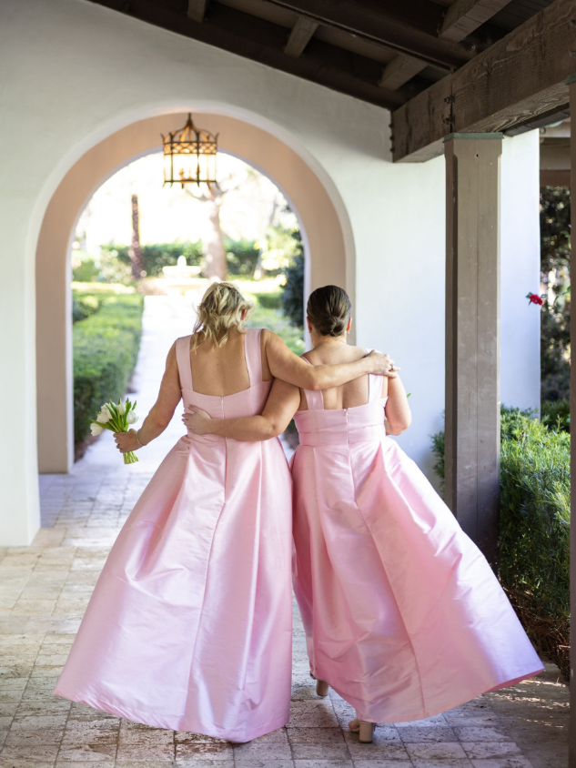 Sweety Pink A Line Spaghetti Strap Satin Long Bridesmaid Dress SH6304