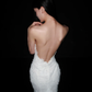 White Mermaid Sweetheart Neck Lace Long Sweep Wedding Dress SH5970