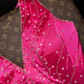 Barbie Pink Cute A Line Halter Beaded Layered Satin Short Homecoming Dress Party Dress SH3049
