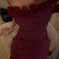 Elegant A Line Strapless Burgundy Satin Long Prom Dress Outfits SH5067