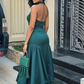 Simple Green Prom Dress Wedding Guest Dresses SH504