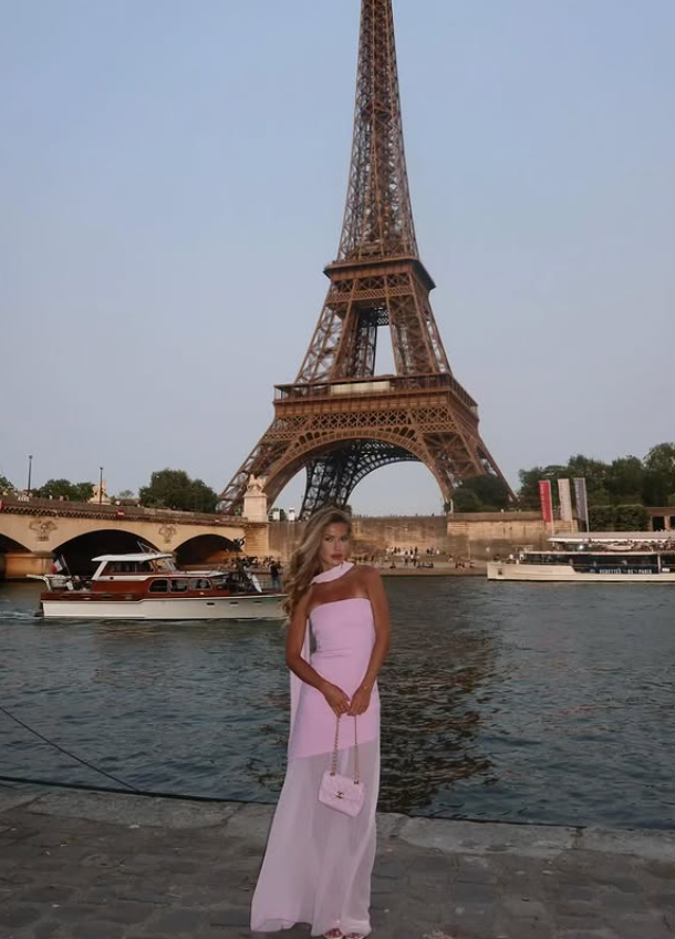 Elegant Pink Mermaid Strapless Chiffon Satin Long Prom Dress Wedding Guest Dress SH4808