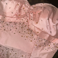 Princess A Line Sweetheart Neck Beaded Pink Satin Prom Dress Evening Dress SH3181