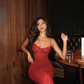 Red Fashion Prom Dress Lace Evening Gown SH1248