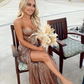 long prom dresses gold mermaid evening gowns AU01