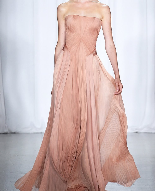 Elegant A Line Strapless Chiffon Long Prom Dress Evening Dress SH2404