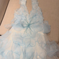 Stunning A Line Halter Layered Baby Blue Tulle Short Prom Dress Homecoming Dress SH8812
