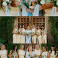 Backless A Line Round Neck Light Yellow Satin Long Bridesmaid Dress Evening Dress with Slit SH3274