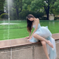 Baby Blue A Line Sweetheart Neck Tulle Short Homecoming Dress Birthday Dress with Bow SH3643