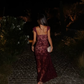 Pretty A Line Straps Floral Tulle Long Prom Dress Party Dress SH5070